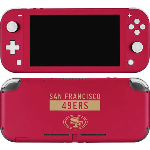 NFL San Francisco 49ers Red Performance Series Nintendo Switch Lite Skin